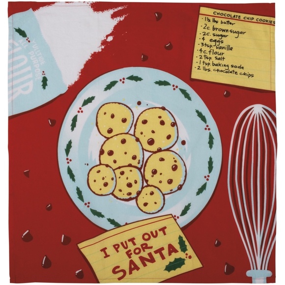 NEW Primitives by Kathy For Santa Dish Towel - Picture 1 of 1